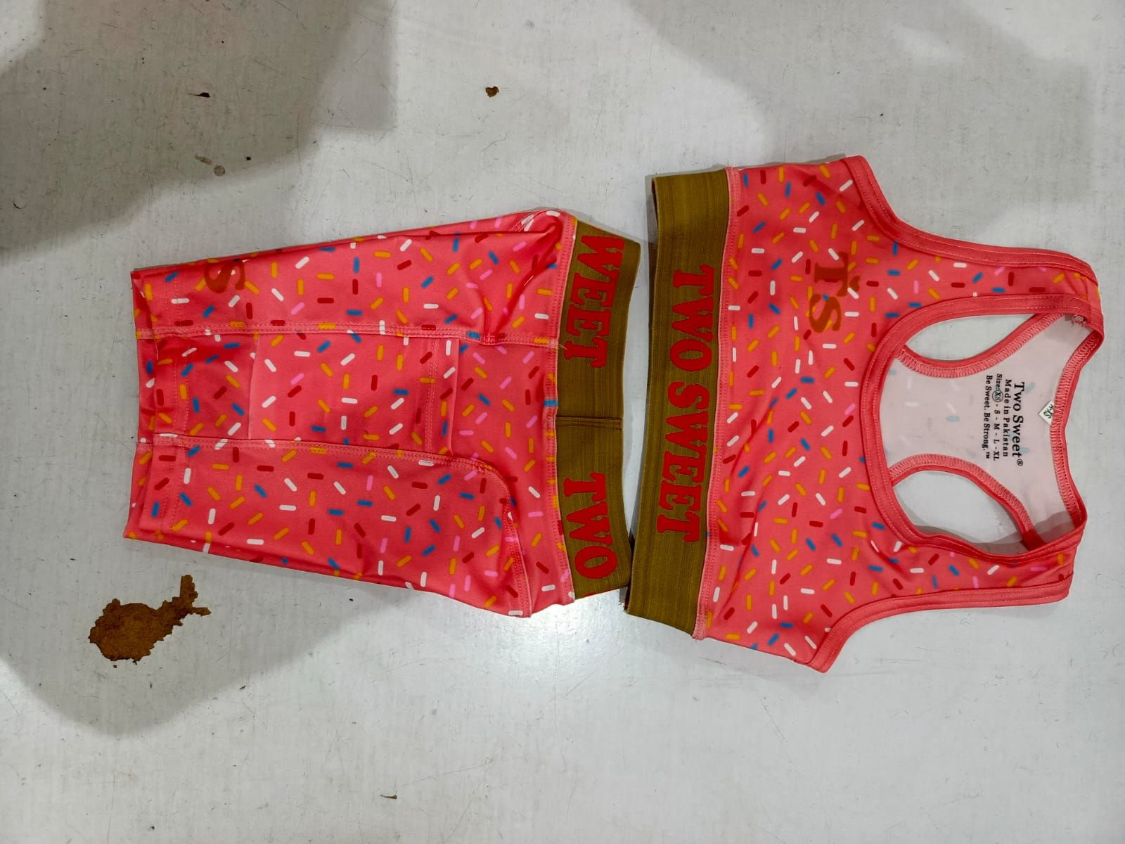sports bra +shorts set